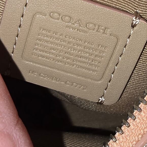 Coach Carmen Mini Crossbody in Signature Jacquard Faded Blush Top Handle  NEW - Picture 4 of 13